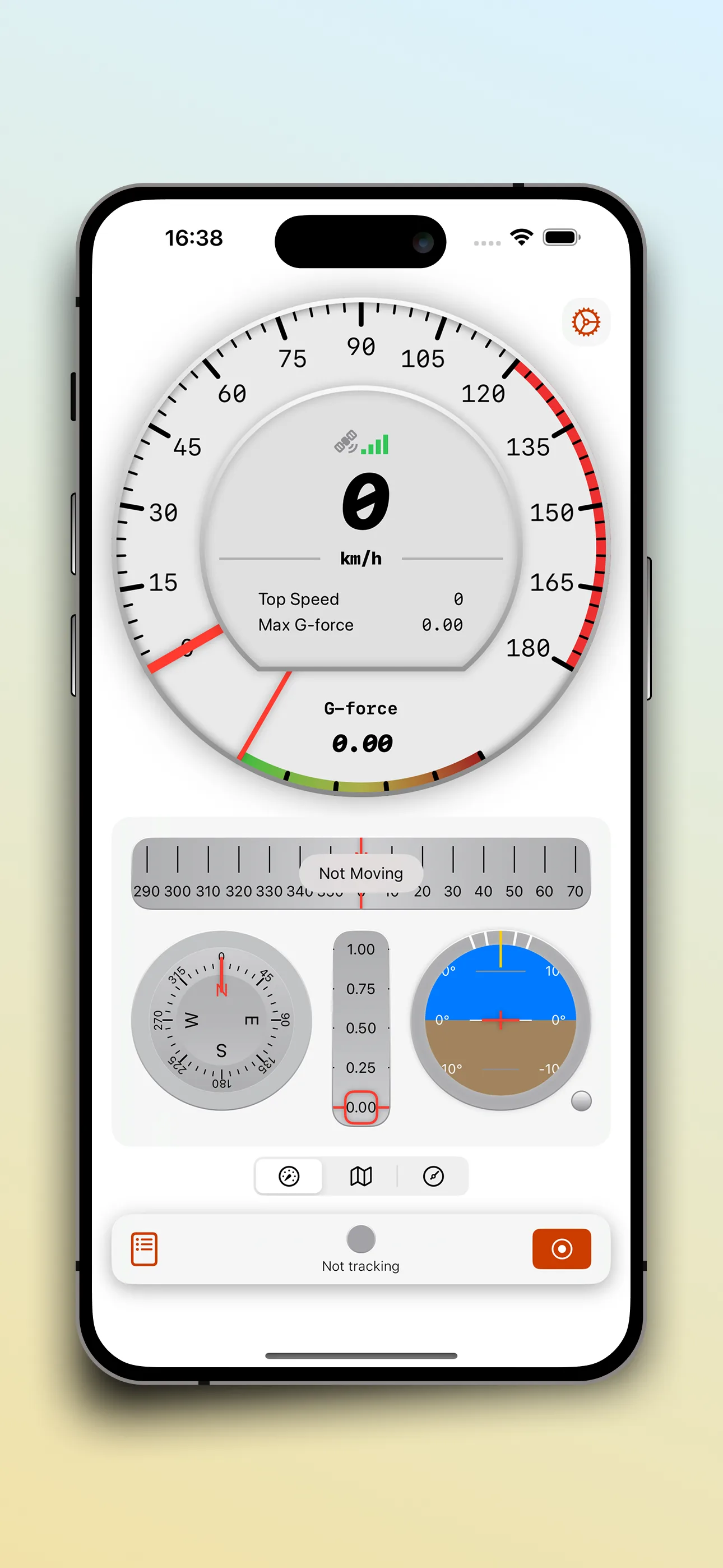 SpeedX – Geschwindigkeitsmesser, Höhenmesser, Barometer & Fahrtenschreiber – Screenshot 1
